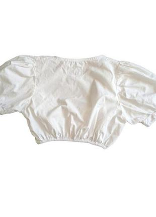 Винтажная блузка блуза пышные рукава фонарики укороченая тренд  викторианская под корсет винтаж3 фото