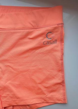 Шорты для фитнеса велосипедки короткие оранжевые шорты для спорта спортивные шорты шорты для йоги casall3 фото