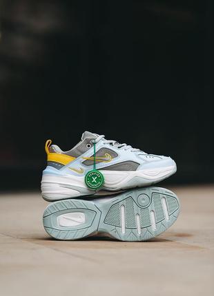 Жіночі кросівки nike m2k tekno blue yellow 372 фото