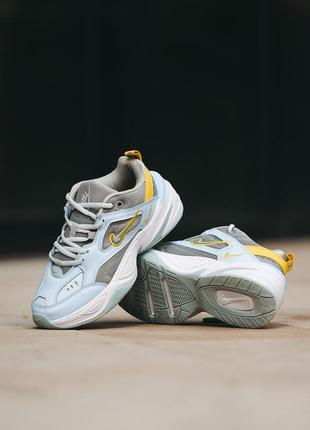 Жіночі кросівки nike m2k tekno blue yellow 3710 фото