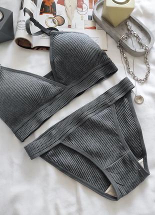 Комплект білизни в рубчик