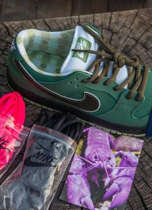 Кросівки nike sb dunk green lobster
