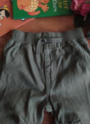 Модные легкие хлопковые джоггеры, штаны george на 9-12 мес.2 фото