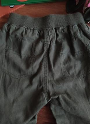 Модные легкие хлопковые джоггеры, штаны george на 9-12 мес.3 фото