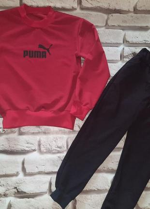 Костюм puma! для подростков,ткань двунитка!1 фото