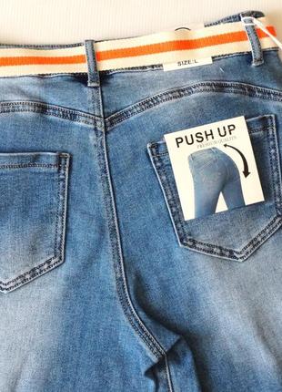 Женские удлиненные джинсовые шорты батал ( l-4xl)3 фото