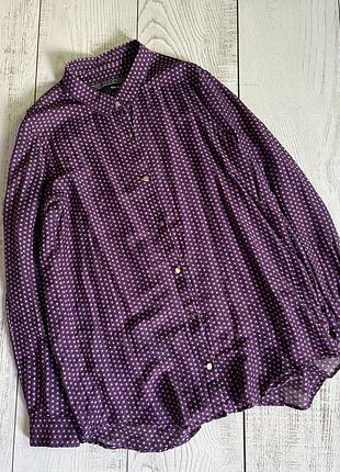 Блуза, рубашка из хлопка и шелка the kooples pp s