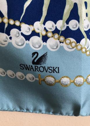 Шовкова хустка платок swarovski4 фото