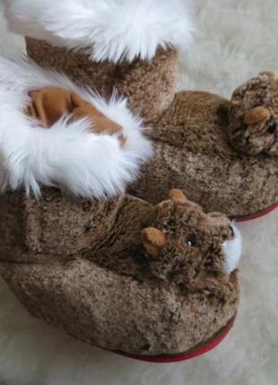Теплые домашние тапочки