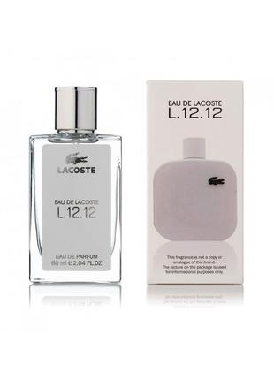 Мужской парфюм lacoste eau de lacoste l.12.12 blanc 60 мл