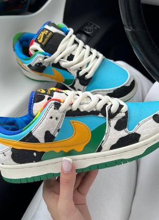 Женские кроссовки nike sb dunk ben jerry’s Найк данк5 фото