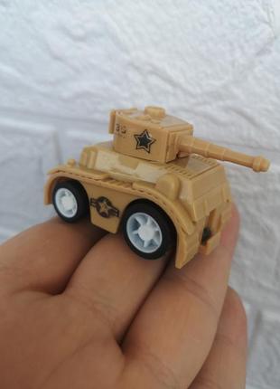 ✔️пластиковый мини танк с подвижным стволом машинка 🚙