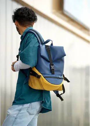 Мужской рюкзак sambag renedouble желто-голубой2 фото