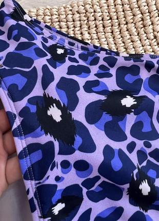 Леопардовые плавки от купальника фиолет3 фото