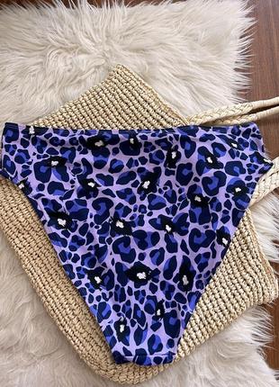 Леопардовые плавки от купальника фиолет5 фото