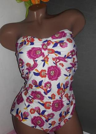 Якісний ідеальний суцільний купальник батал суперутяжка ххл