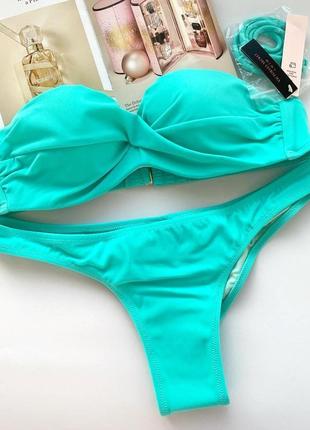 Купальник victoria's secret twist bandeau xs s m 34a 70b 75a 34c 75c