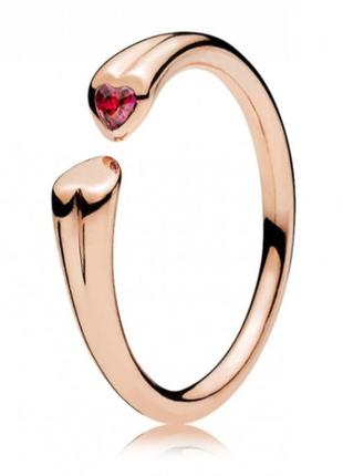 Серебрянное кольцо пандора сердца серебро 925 pandora