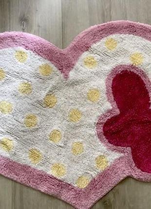 Гламурний приліжковий дитячий килимок шаггі mothercare.1 фото