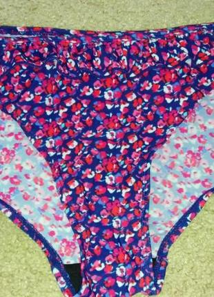 Фірмовий низ від купальника, трусики пляжні, плавки в квітковий принт f&f