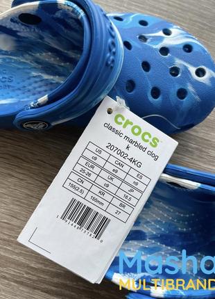 Дитячі сабо крокс класік сині для хлопчика, crocs kids7 фото