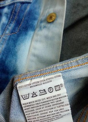 Крутая джинсовая жилетка жилет  без рукавов светлая uk 10/европ 38 / м фирменная levis7 фото