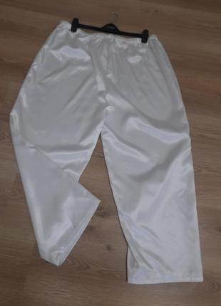 Ніжні атласні шовковисті вільні брюки для сну великий розмір