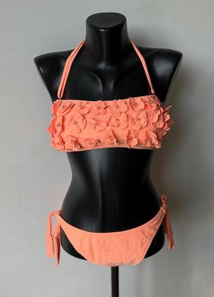 Купальник в цветы раздельный power flower