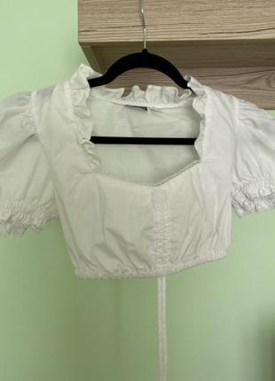 Блуза-топ з пишними рукавами esmara