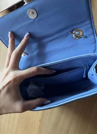 Новая сумка клатч голубого небесного цвета5 фото