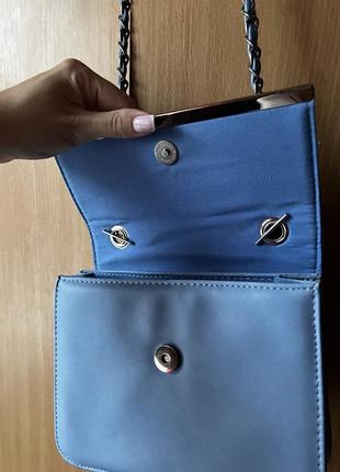 Новая сумка клатч голубого небесного цвета4 фото