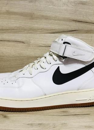 Кросівки шкіряні  nike air force one mid  оригінал10 фото