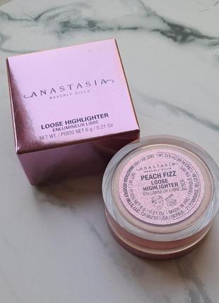 Хайлайтер для лица россыпчатый anastasia beverly hills loose highlighter в оттенке peach fizz4 фото