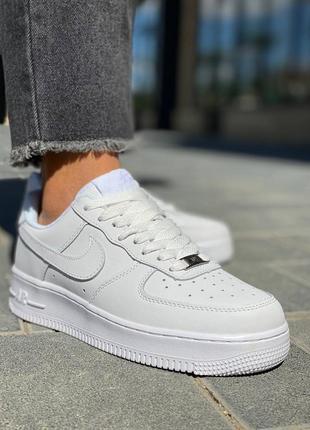 Женские кроссовки nike air force 1 low classic white premium #найк