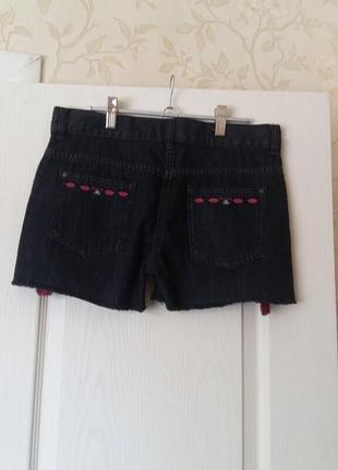 Черные джинсовые шорты на девочку 13-14 лет f&f2 фото