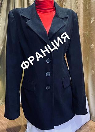 Пиджак женский черный однобортный, на пуговицах ./ jennyfer ville. /франция.