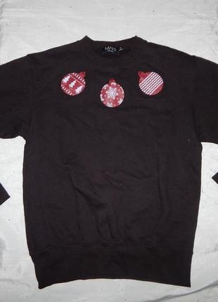 Свитшот толстовка худи модный новогодний s ка man