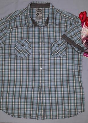 Рубашка мужская 2xl батал размер 50-52 новая тонкая летняя