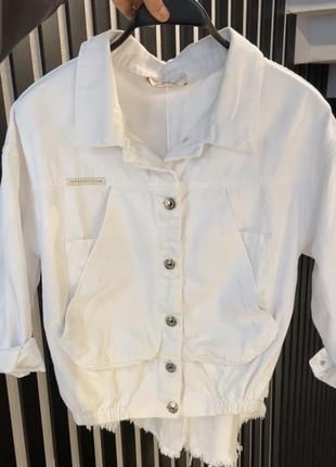 Speedway біла котонова рубашка куртка сорочка турція l на м 38