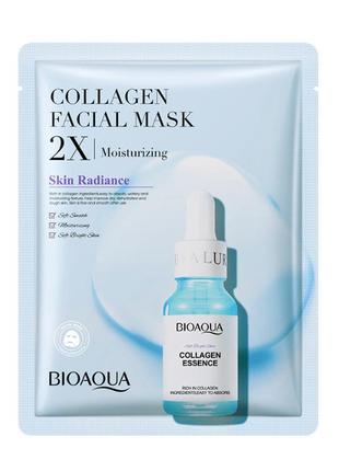 Тканевая маска с коллагеном bioaqua1 фото