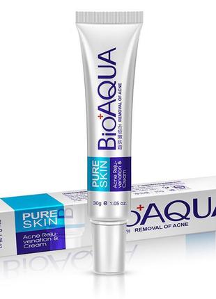 Крем против прыщей и акне. bioaqua pure skin acne rejuvenation &cream