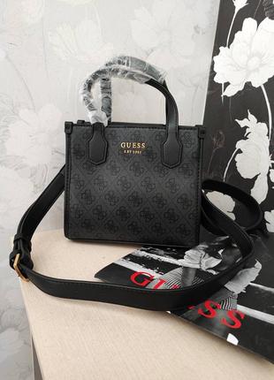 Сумка кроссбоди гесс guess  silvana black оригинал1 фото