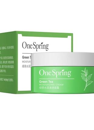 Крем для лица с экстрактом зеленего чая onespring