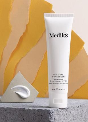 Medik8 physical sunscreen spf50+ сонцезахисний крем spf50 з фізичним фактором 15 мл1 фото