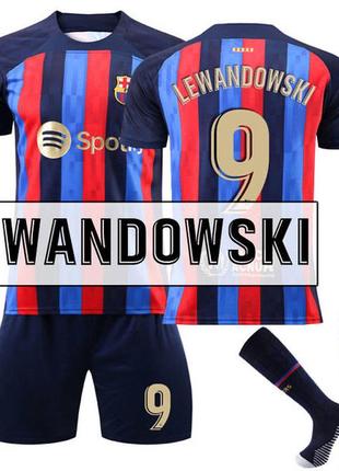 Футбольна форма barcelona lewandowski 9/сезон 20231 фото