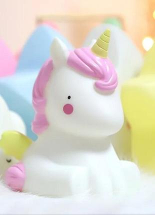 Светильник led детский единорог лампа ночник