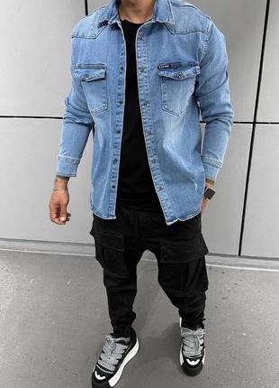 Мужская джинсовка с принтом джокер  ⁇  джинсовые куртки5 фото