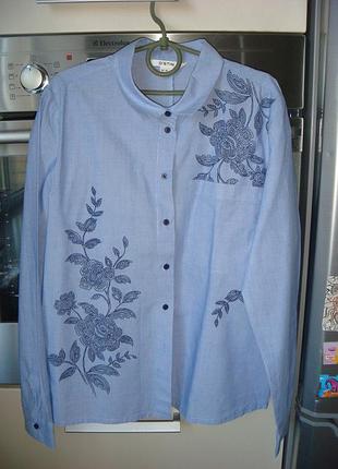 Рубашка в полоску на девочку. рост 160 , фирма ostin