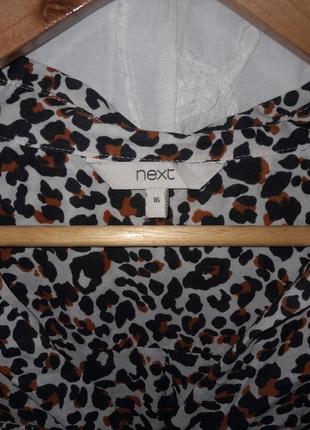 Блуза модал леопардовый принт6 фото
