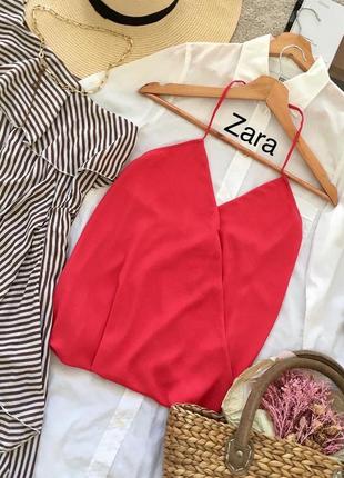 Zara топ на тонких бретелях